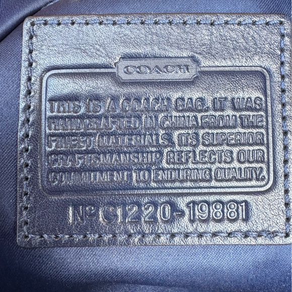 Coach Poppy Appliqué Glam Blue EUC - Picture 11 of 12